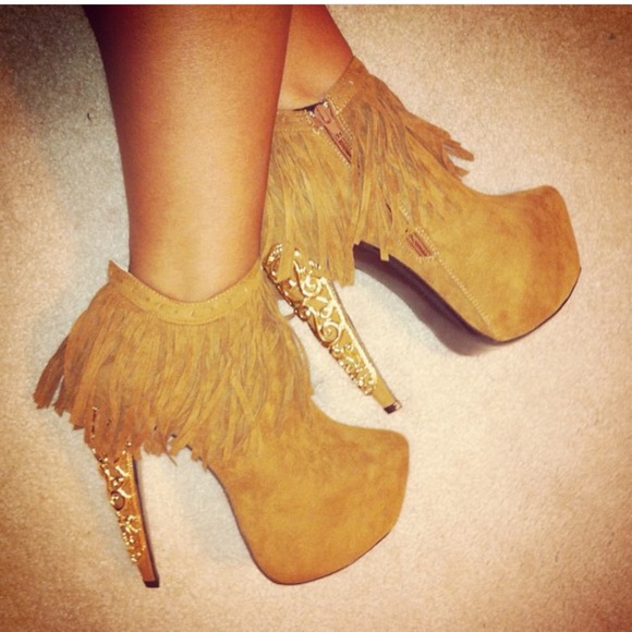 Beautiful copper booties, size 8. Like new!! - Picture 1 of 6